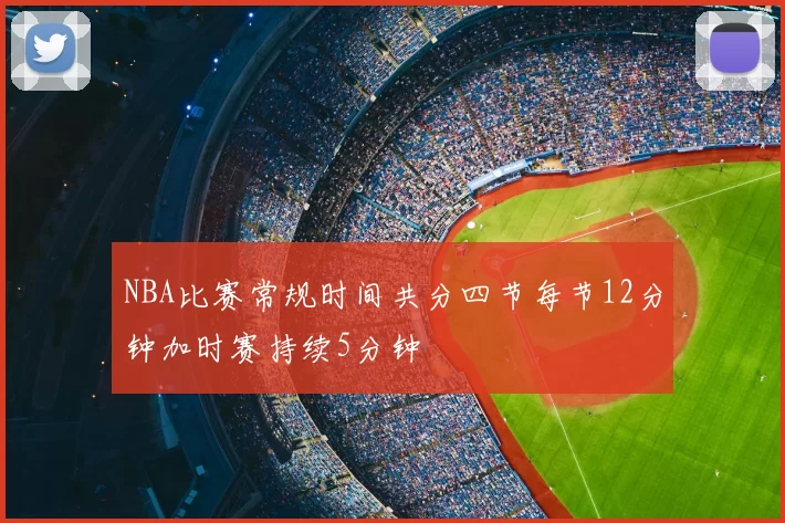 NBA比赛常规时间共分四节每节12分钟加时赛持续5分钟