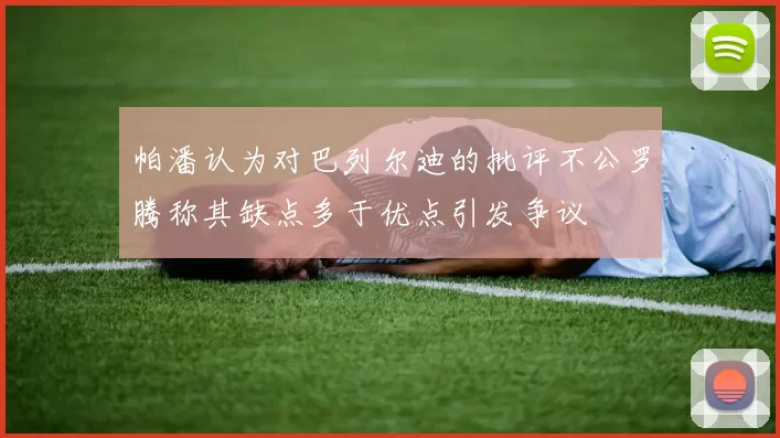 帕潘认为对巴列尔迪的批评不公罗腾称其缺点多于优点引发争议