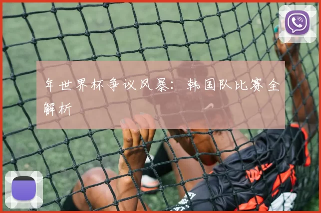 年世界杯争议风暴：韩国队比赛全解析